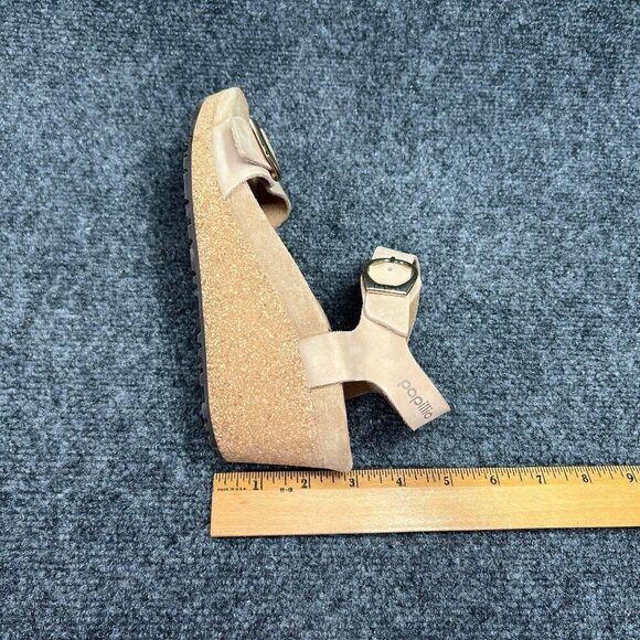 Papillio by Birkenstock Soley Wedge Sandals Women's 6.5N Tan Leather Buckle - Picture 12 of 13
